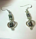 SMOKY QUARTZ HEART FRAME EARRINGS  LIMITED EDITION