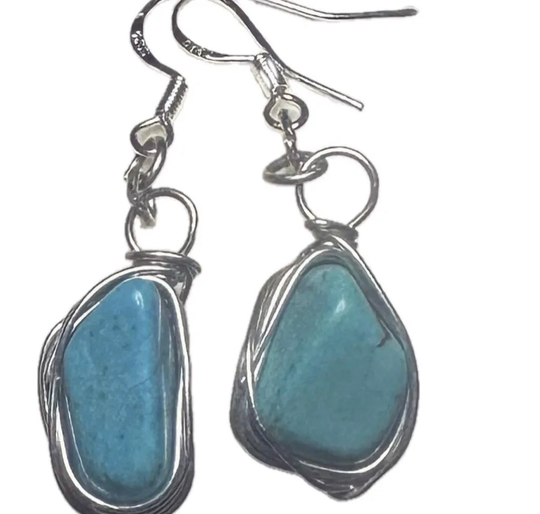 NATURAL TURQUOISE EARRINGS